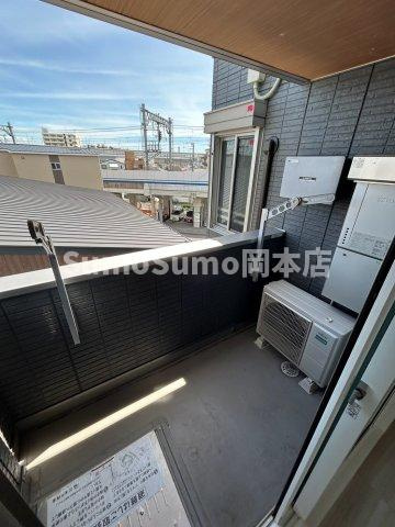 サンパティーク住吉のバルコニー|バルコニー付きです