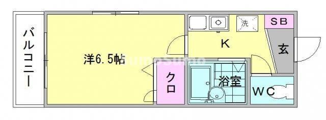 スライビング冷泉の間取り