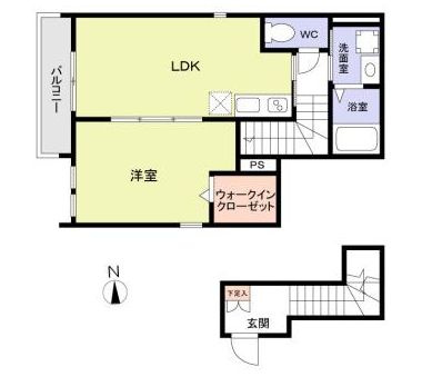 メゾンド下北沢の間取り