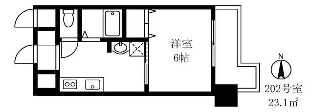 ハピネス池尻の間取り