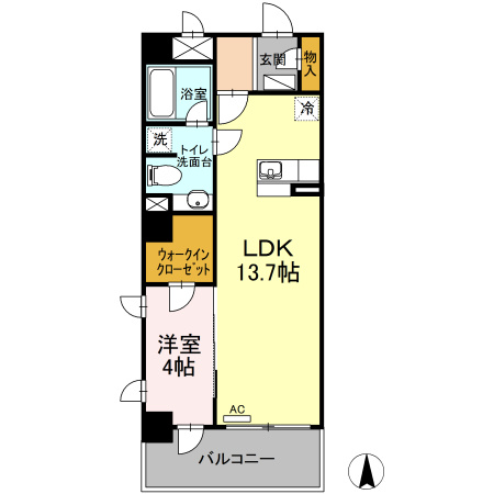フィーノ武蔵小杉の間取り