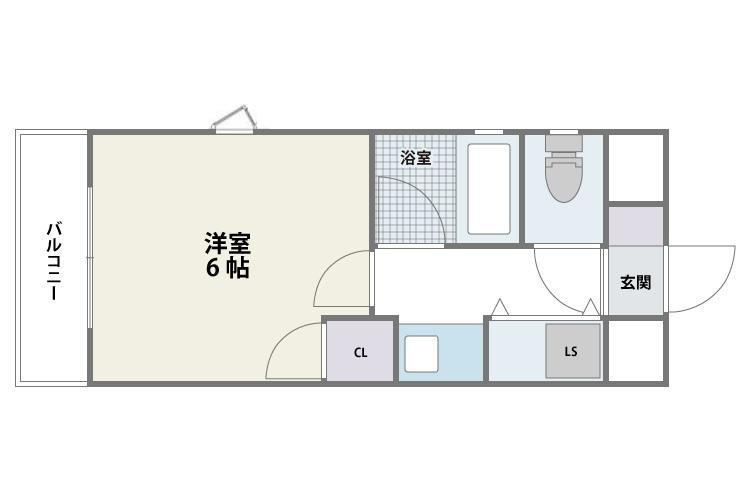 パラージュ西新の間取り