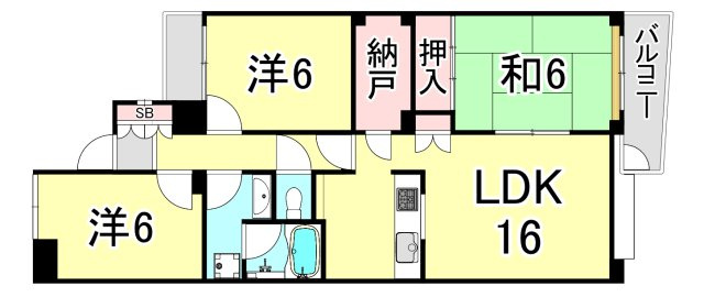 ドルチェ甲子園の間取り