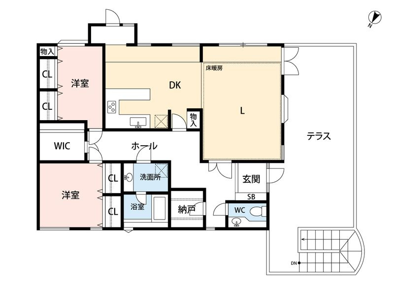 クレアシオン目黒の間取り