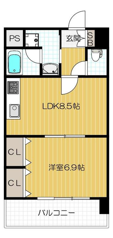 サザンパークスの間取り