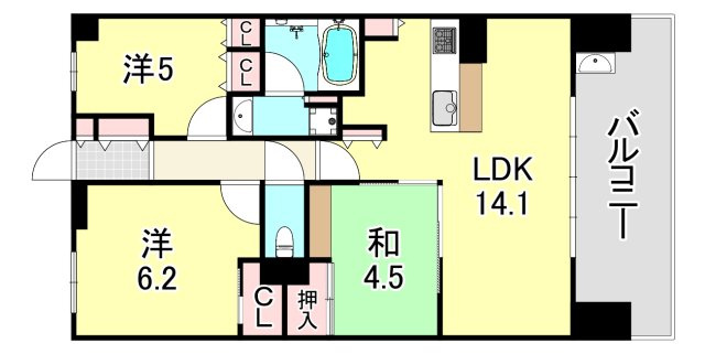 摩耶シティStation Gateの間取り