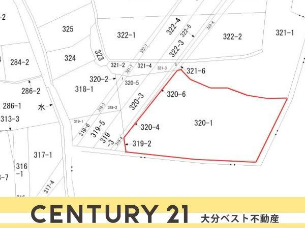 丹川　土地【建築不可】の土地図|※図面と現況が異なる場合は現況を優先。