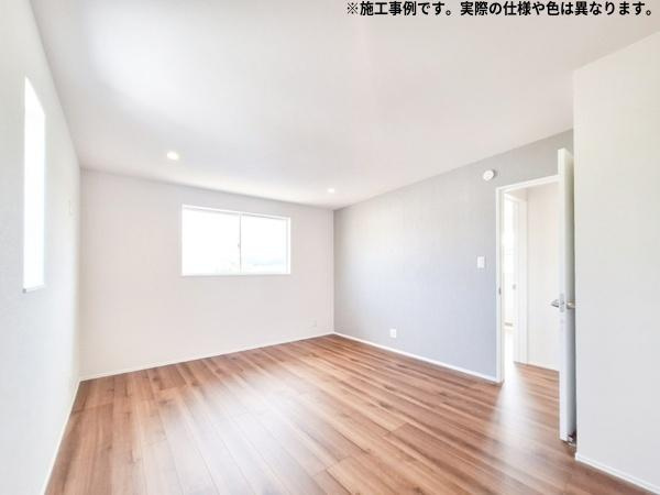 曙台2丁目　新築の内観：施工例|洋室　施工事例写真　※写真はイメージです。実際の仕様や色とは異なる場合があります。