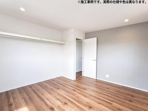 曙台2丁目　新築の内観：施工例|洋室　施工事例写真　※写真はイメージです。実際の仕様や色とは異なる場合があります。