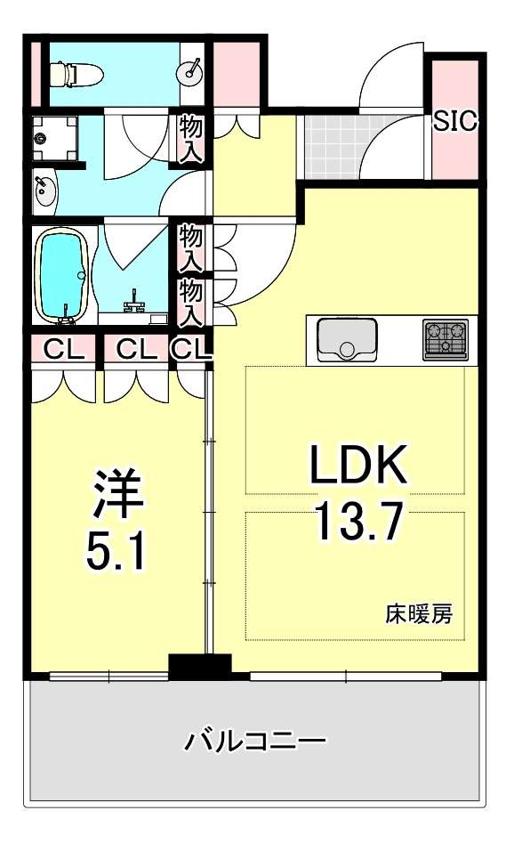 グランドメゾン新梅田タワーTHE　CLUB　RESIDENCEの間取り