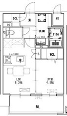 S-RESIDENCE博多駅東awesomeの間取り