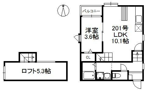 S1マリナ通り 433の間取り