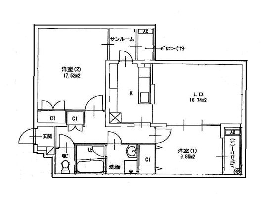 ＡＰ－Ｖ　　　刈谷市近郊の賃貸はクラスホームの間取り