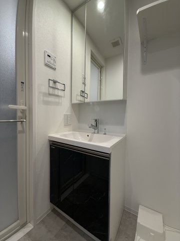 プラシア蒲田 ＴＨＥ ＧＲＡＮＤ ＲＥＳＩＤＥＮＣＥの独立洗面台|独立洗面台、小物を置くことができて便利です
