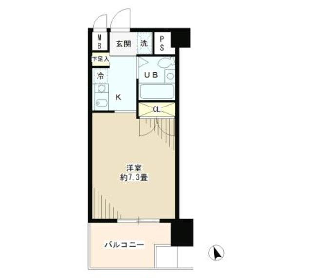 フォレスタ御苑前の間取り