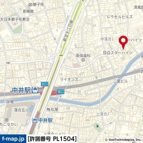 Ｌｅ－ｌｉｏｎ　Ｓｈｉｎｊuｋｕ－Ｏｃｈｉａｉの地図