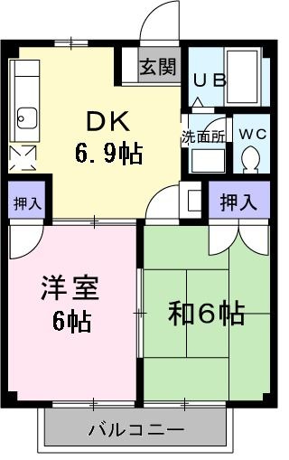 【間取り】 | サンライトハイツ