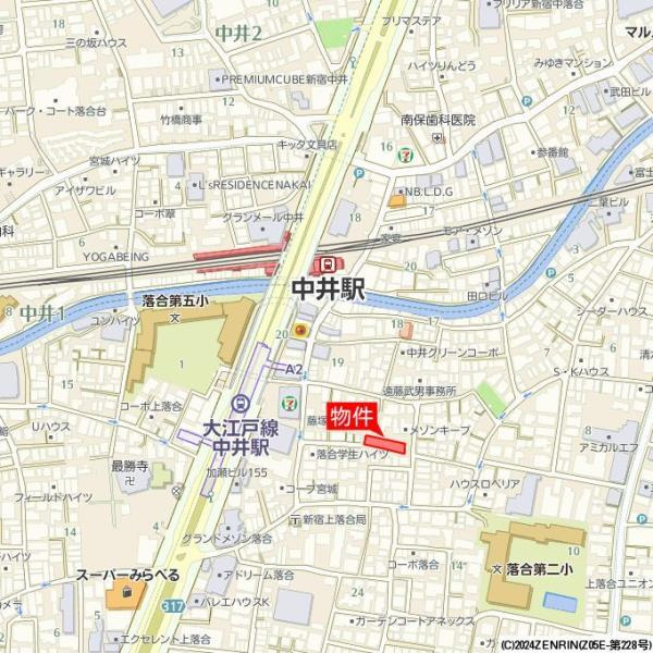 落合ミュージックハイムの地図
