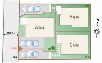 【区画図】 | 西東京市新町2丁目　新築戸建　全3棟