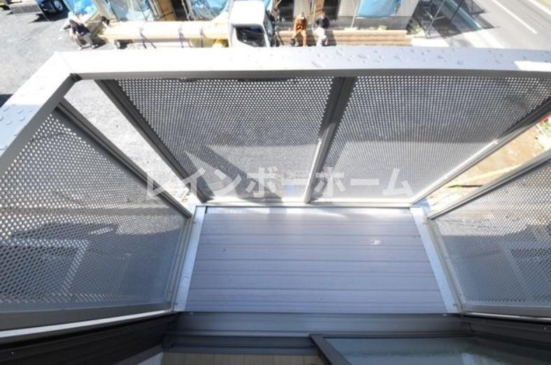 松戸市樋野口のアパートのバルコニー|※別部屋参考写真です