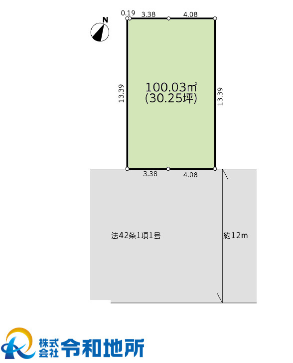 売地　藤沢市大庭の土地図
