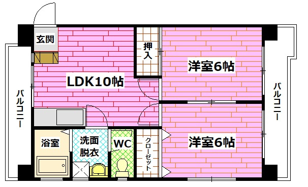 第２川本ビルの間取り