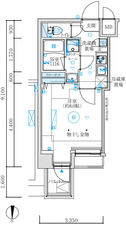 MAXIV練馬TREの間取り