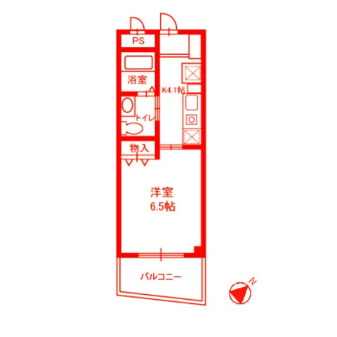 鎌倉市岡本２丁目の賃貸マンションの間取り