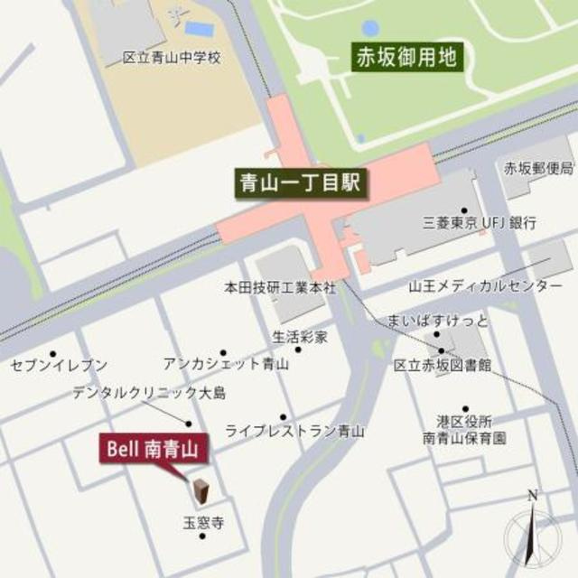 Ｂｅｌｌ南青山の地図