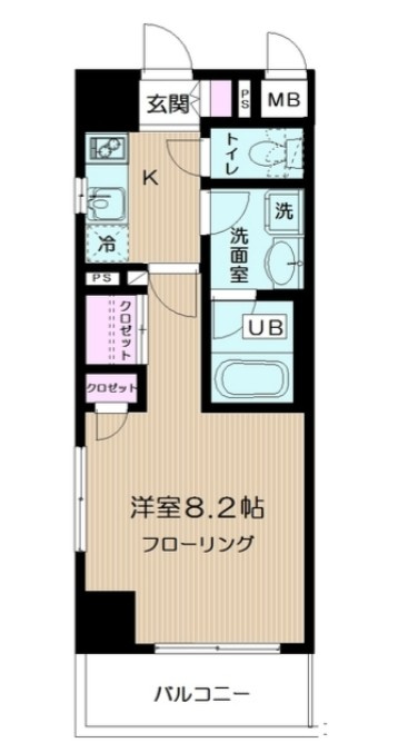 レクレドール豊洲の間取り