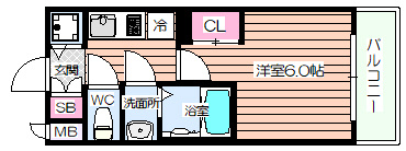 【間取り】 | アドバンス西梅田ジェイス