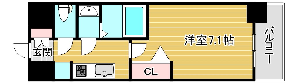 MELDIA CREST大阪ベイSOL TERRACEの間取り