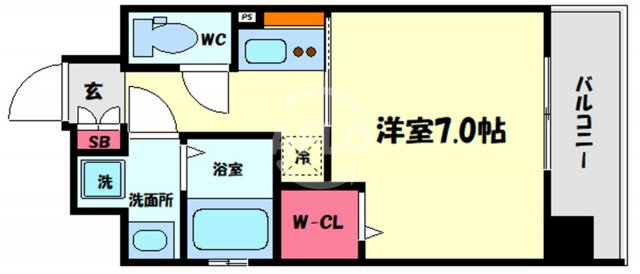 レオンヴァリエ大阪ベイシティⅡの間取り|レオンヴァリエ大阪ベイシティII　開放感ある間取り