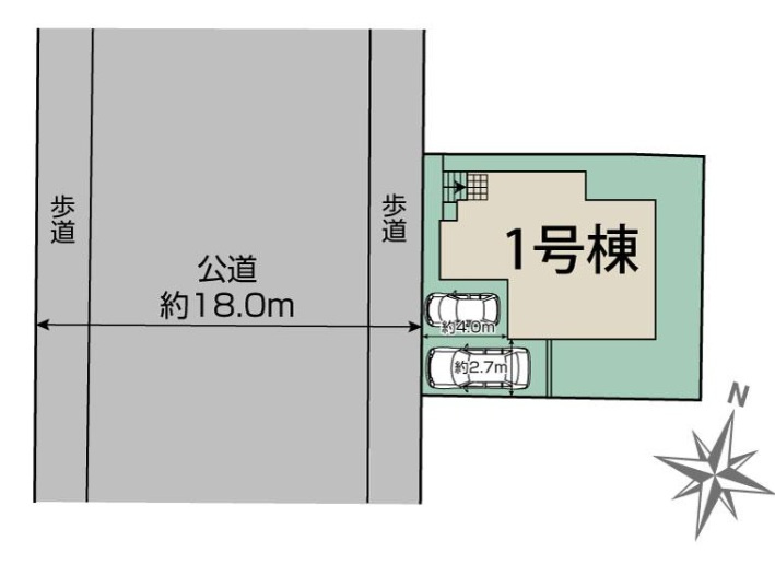 船橋市田喜野井2丁目の区画図