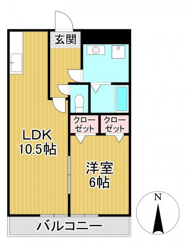 サンライズ東櫛原の間取り