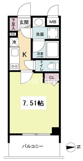 【間取り】 | Metrosa南森町