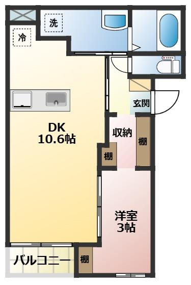 アールズハウスNODAの間取り|反転の可能性あり