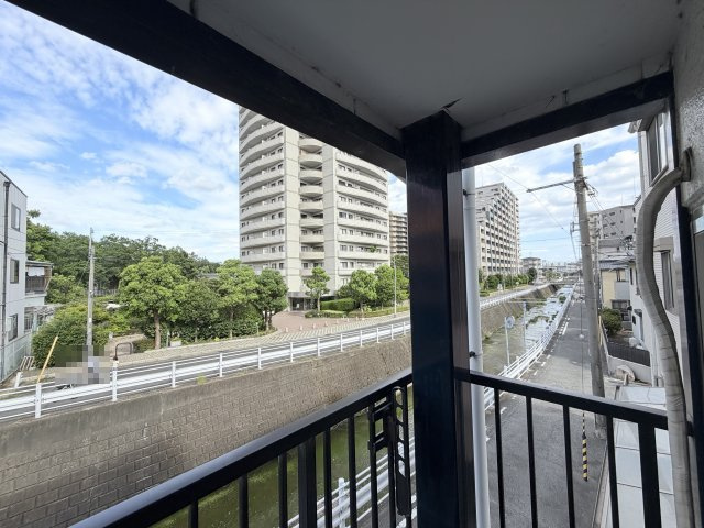 マンション福田のバルコニー