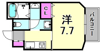 パロス立花の間取り