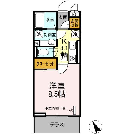 【間取り】 | Grandstation宮上1(グランドステーションミヤカミワン)