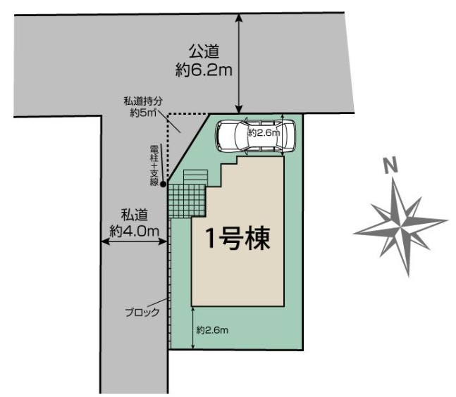 船橋市夏見台6丁目の区画図