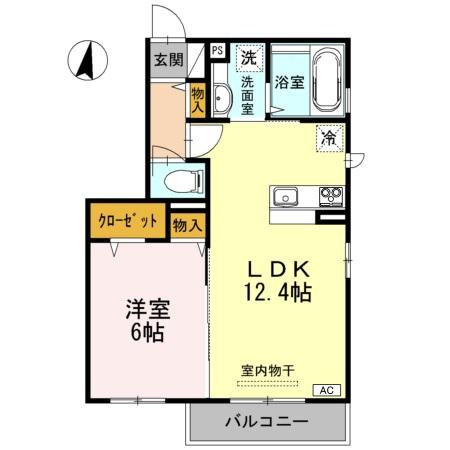 クレセント新町の間取り