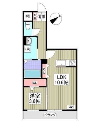 Ｌｕｃｅ　ｄｅｌ　ｓｏｌｅの間取り