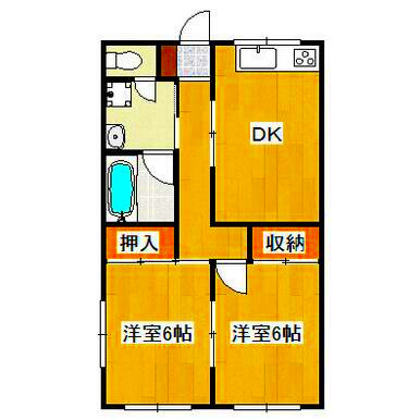 ユーハイツの間取り