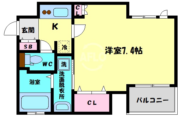アクティ北浜の間取り|アクティ北浜　間取り