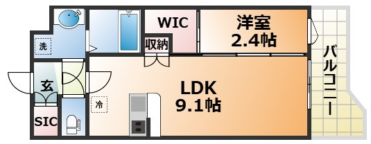 セレニテ神戸駅前アリエの間取り