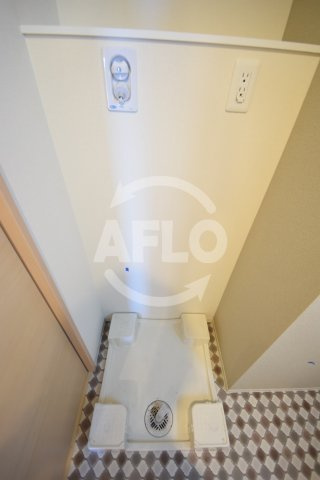 ドミツィール福の洗面所|ドミツィール 福　洗濯機置き場