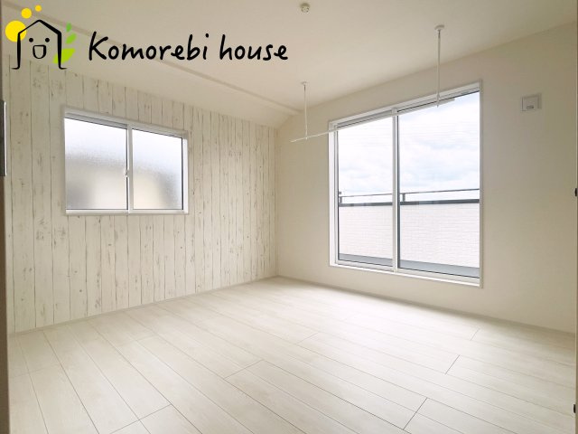 鴻巣市松原4丁目　新築一戸建て　ブルーミングガーデン　01の寝室|落ち着いた色調の寝室です