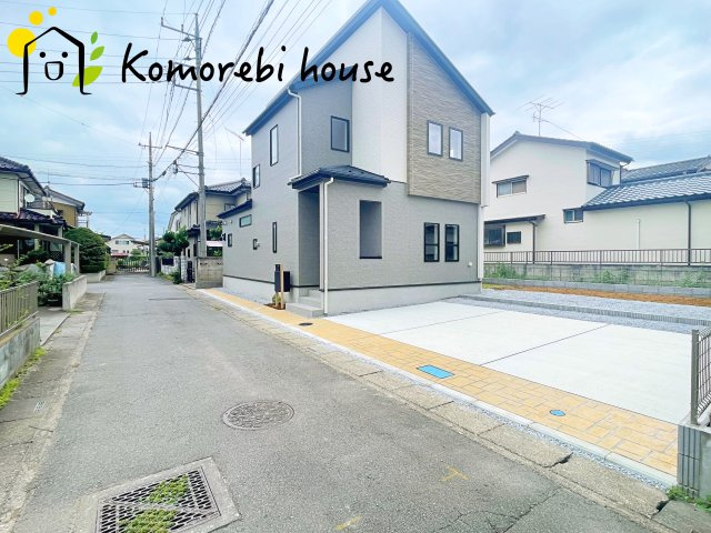 鴻巣市松原4丁目　新築一戸建て　ブルーミングガーデン　01の前面道路含む現地写真|前面道路含む現地写真です