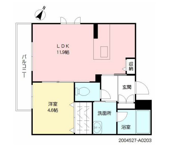 シャーメゾン三川の間取り